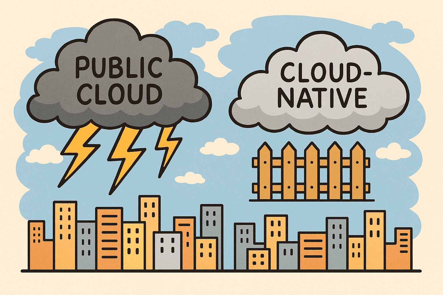 Public Cloud vs. Cloud-Native: Same Sky, Different Weather